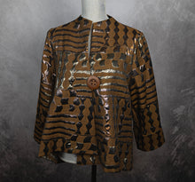 Load image into Gallery viewer, Metallic Print Jacket