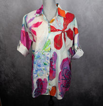 Load image into Gallery viewer, A Smattering of Spring Tab Sleeve Blouse