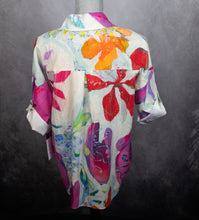 Load image into Gallery viewer, A Smattering of Spring Tab Sleeve Blouse